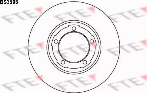 FTE BS3598 - Тормозной диск autospares.lv