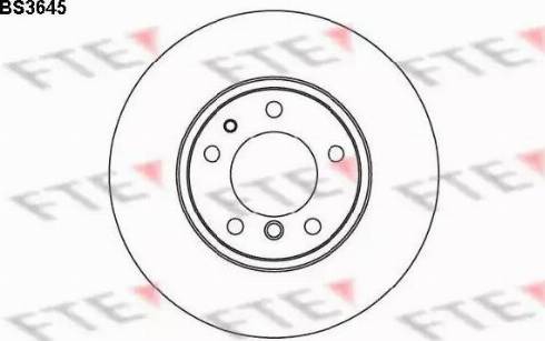 FTE BS3645 - Тормозной диск autospares.lv