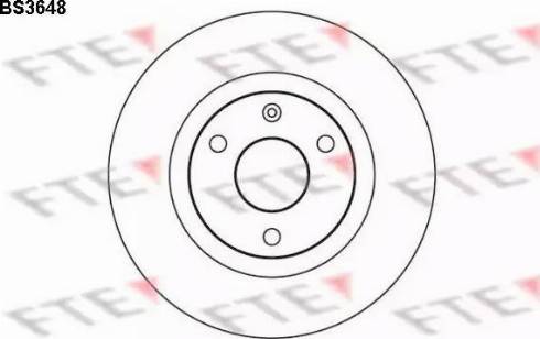 FTE BS3648 - Тормозной диск autospares.lv