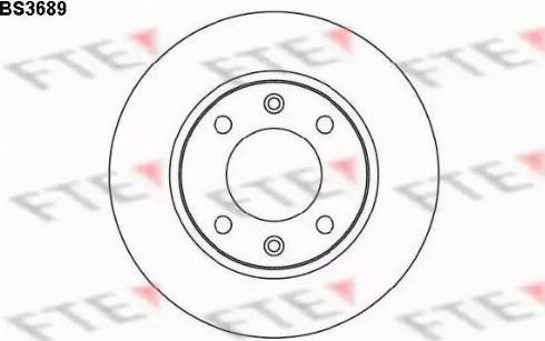 FTE BS3689 - Тормозной диск autospares.lv