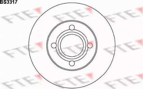 FTE BS3317 - Тормозной диск autospares.lv