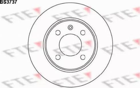 FTE BS3737 - Тормозной диск autospares.lv