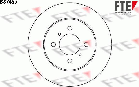 FTE BS7459 - Тормозной диск autospares.lv