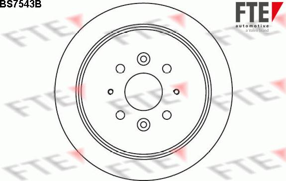 FTE BS7543B - Тормозной диск autospares.lv