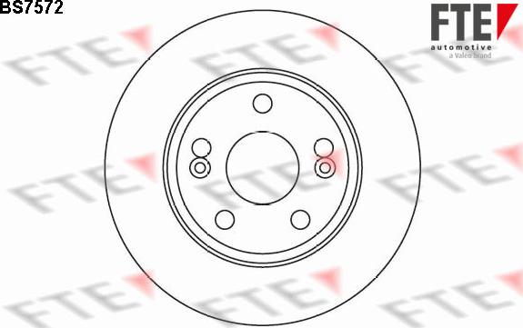 FTE BS7572 - Тормозной диск autospares.lv