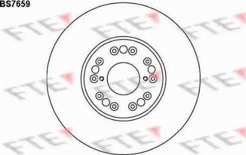 FTE BS7659 - Тормозной диск autospares.lv