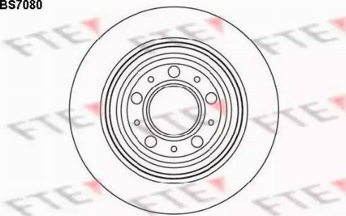 FTE BS7080 - Тормозной диск autospares.lv