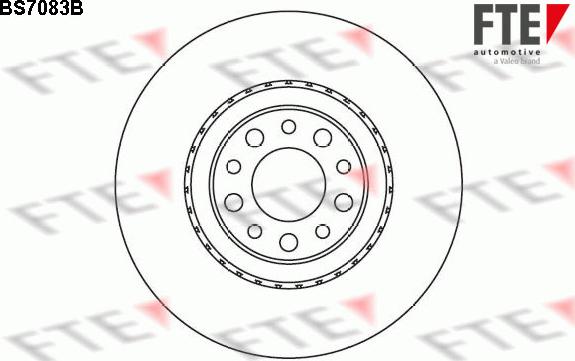 FTE BS7083B - Тормозной диск autospares.lv