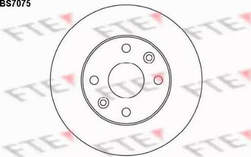 FTE BS7075 - Тормозной диск autospares.lv