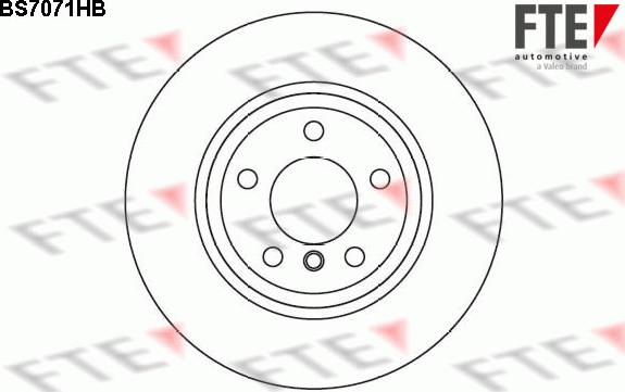 FTE BS7071HB - Тормозной диск autospares.lv