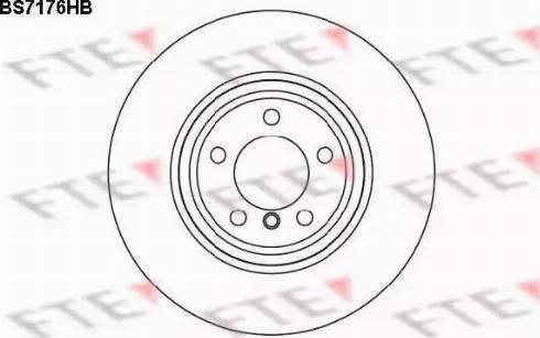 FTE BS7176HB - Тормозной диск autospares.lv