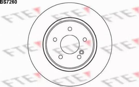 FTE BS7260 - Тормозной диск autospares.lv