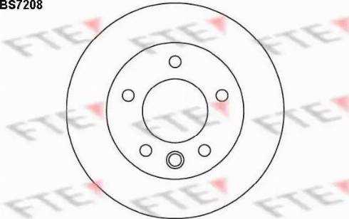 FTE BS7208 - Тормозной диск autospares.lv