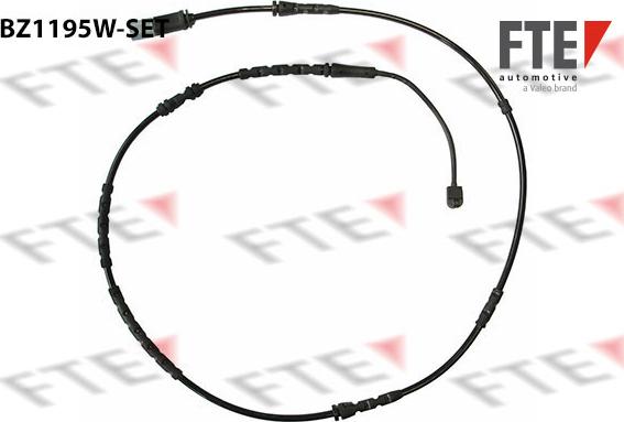 FTE BZ1195W-SET - Сигнализатор, износ тормозных колодок autospares.lv