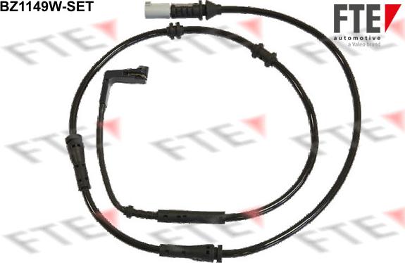 FTE BZ1149W-SET - Сигнализатор, износ тормозных колодок autospares.lv