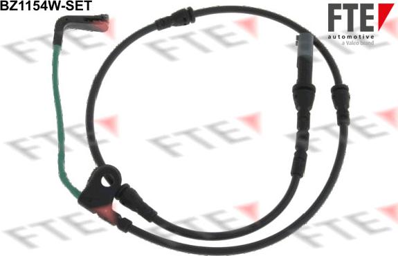 FTE BZ1154W-SET - Сигнализатор, износ тормозных колодок autospares.lv