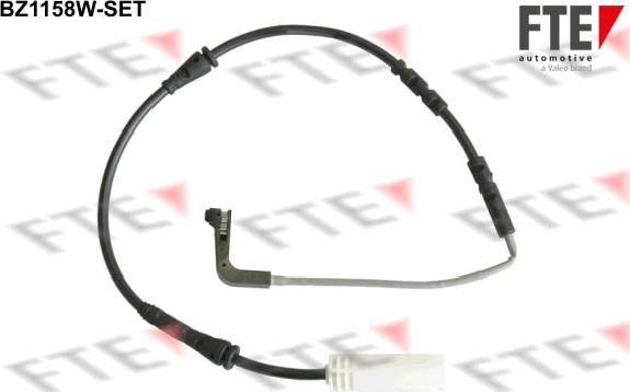 FTE BZ1158W-SET - Сигнализатор, износ тормозных колодок autospares.lv