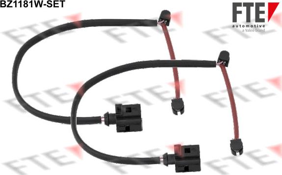 FTE BZ1181W-SET - Сигнализатор, износ тормозных колодок autospares.lv