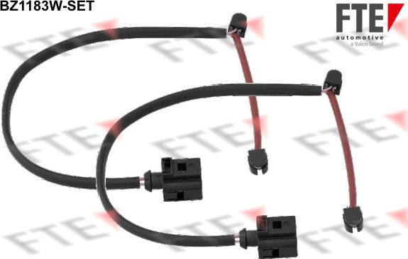 FTE BZ1183W-SET - Сигнализатор, износ тормозных колодок autospares.lv