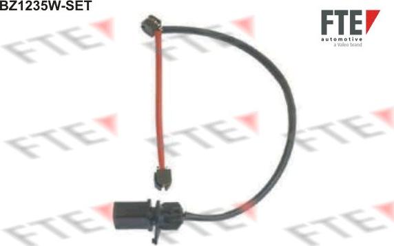 FTE BZ1235W-SET - Сигнализатор, износ тормозных колодок autospares.lv