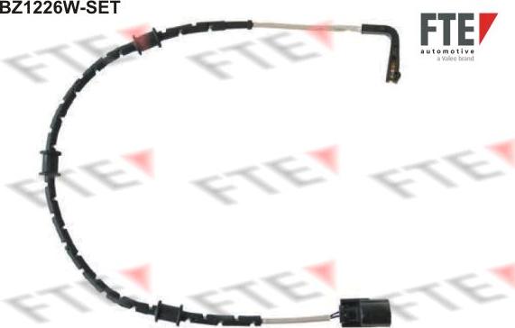 FTE BZ1226W-SET - Сигнализатор, износ тормозных колодок autospares.lv