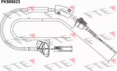 FTE FKS09023 - Трос, управление сцеплением autospares.lv