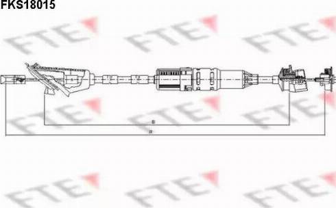 FTE FKS18015 - Трос, управление сцеплением autospares.lv