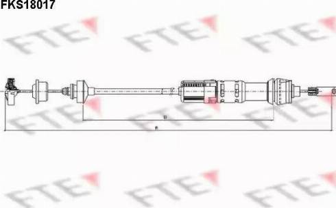 FTE FKS18017 - Трос, управление сцеплением autospares.lv