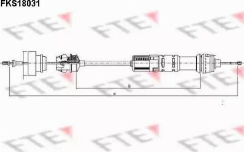 FTE FKS18031 - Трос, управление сцеплением autospares.lv