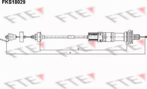 FTE FKS18029 - Трос, управление сцеплением autospares.lv