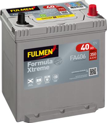 Fulmen FA406 - Стартерная аккумуляторная батарея, АКБ autospares.lv