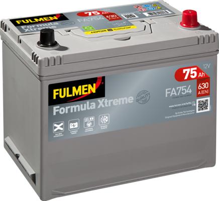Fulmen FA754 - Стартерная аккумуляторная батарея, АКБ autospares.lv