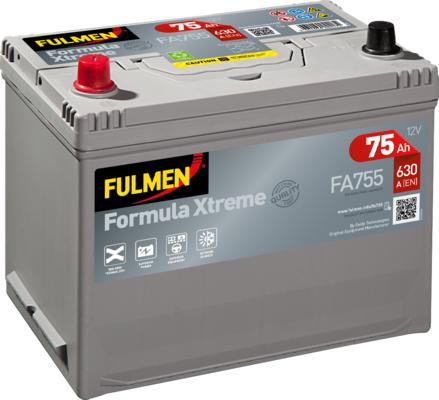 Fulmen FA755 - Стартерная аккумуляторная батарея, АКБ autospares.lv