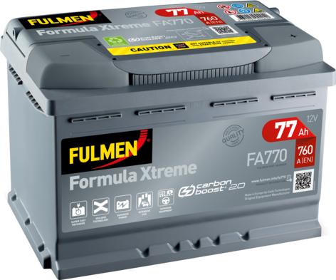 Fulmen FA770 - Стартерная аккумуляторная батарея, АКБ autospares.lv