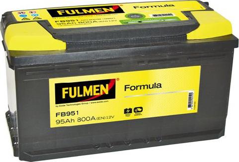 Fulmen FB951 - Стартерная аккумуляторная батарея, АКБ autospares.lv