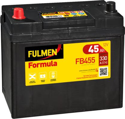 Fulmen FB455 - Стартерная аккумуляторная батарея, АКБ autospares.lv
