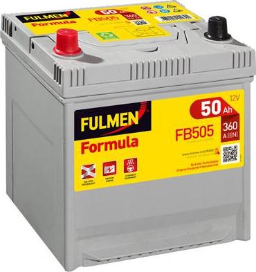 Fulmen FB505 - Стартерная аккумуляторная батарея, АКБ autospares.lv