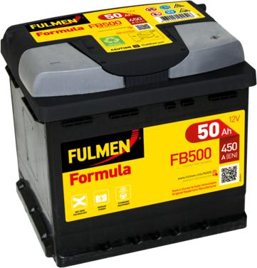 Fulmen FB500 - Стартерная аккумуляторная батарея, АКБ autospares.lv