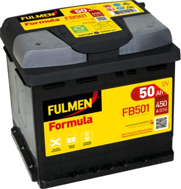 Fulmen FB501 - Стартерная аккумуляторная батарея, АКБ autospares.lv