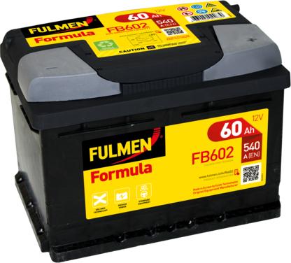 Fulmen FB602 - Стартерная аккумуляторная батарея, АКБ autospares.lv