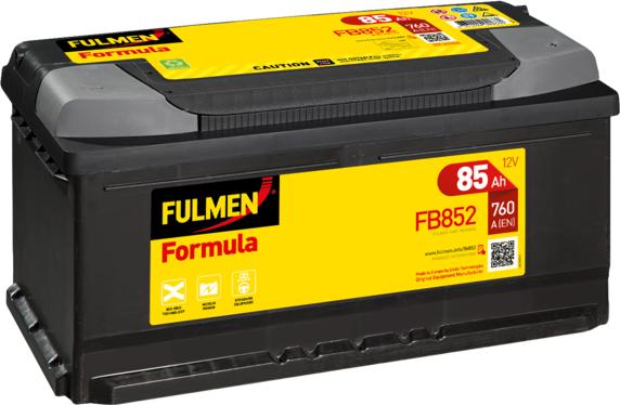 Fulmen FB852 - Стартерная аккумуляторная батарея, АКБ autospares.lv