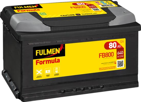 Fulmen FB800 - Стартерная аккумуляторная батарея, АКБ autospares.lv