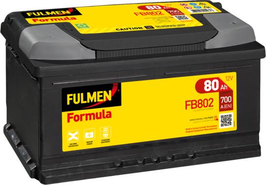 Fulmen FB802 - Стартерная аккумуляторная батарея, АКБ autospares.lv