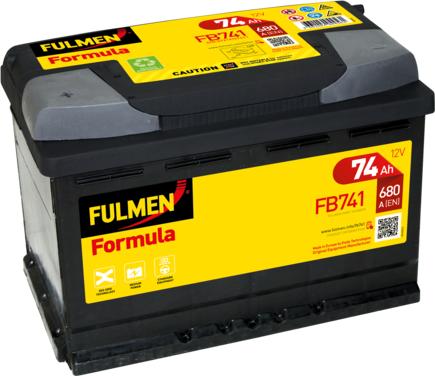 Fulmen FB741 - Стартерная аккумуляторная батарея, АКБ autospares.lv