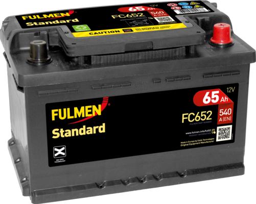 Fulmen FC652 - Стартерная аккумуляторная батарея, АКБ autospares.lv