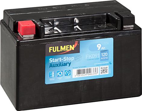 Fulmen FK091 - Стартерная аккумуляторная батарея, АКБ autospares.lv