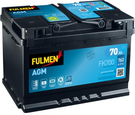 Fulmen FK700 - Стартерная аккумуляторная батарея, АКБ autospares.lv