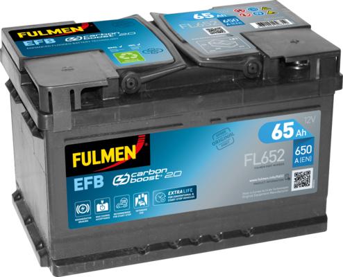Fulmen FL652 - Стартерная аккумуляторная батарея, АКБ autospares.lv