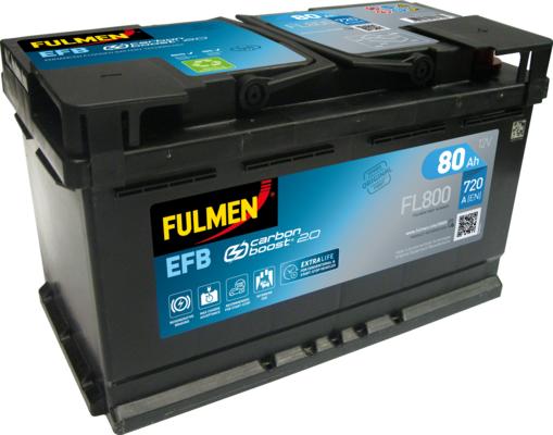 Fulmen FL800 - Стартерная аккумуляторная батарея, АКБ autospares.lv