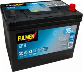 Fulmen FL754 - Стартерная аккумуляторная батарея, АКБ autospares.lv